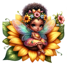 Load image into Gallery viewer, Diamond Painting - Full Round - sunflower black elf (30*30CM)
