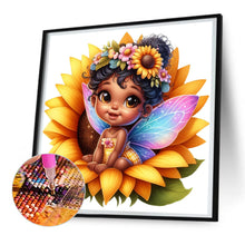 Load image into Gallery viewer, Diamond Painting - Full Round - sunflower black elf (30*30CM)
