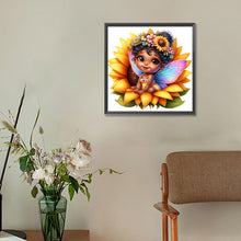 Load image into Gallery viewer, Diamond Painting - Full Round - sunflower black elf (30*30CM)
