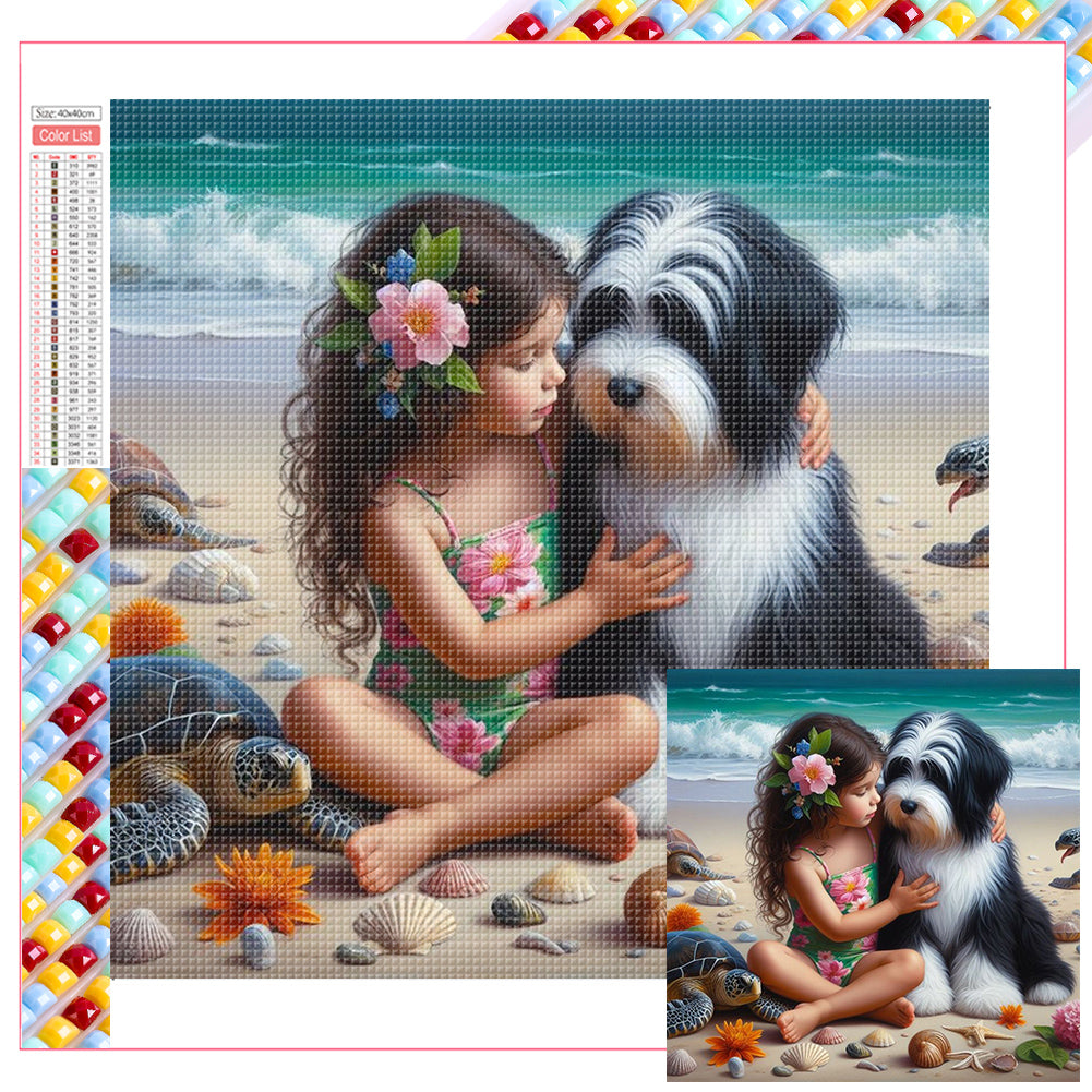 Diamond Painting - Full Square - little girl (40*40CM)