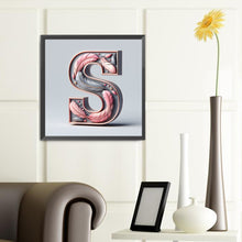 Load image into Gallery viewer, Diamond Painting - Full Round - Feather letter S (40*40CM)
