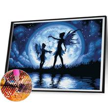 Load image into Gallery viewer, Diamond Painting - Full Round - Elf under the moon (50*40CM)
