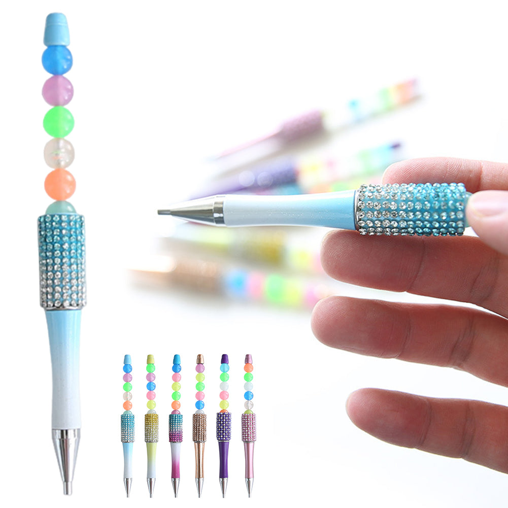 Diamond Painting Pen Diamond Art Pen with Glowing Bead for Kids Adults (Blue)