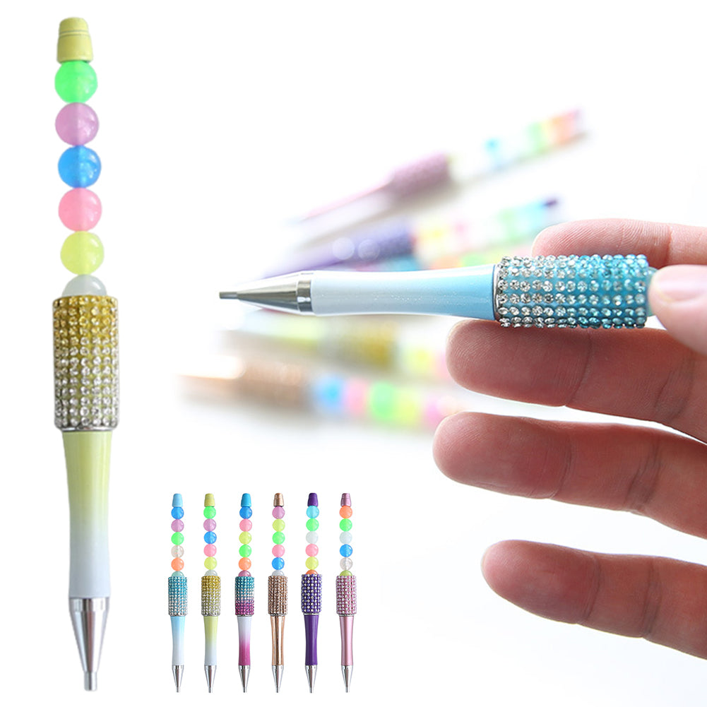 Diamond Painting Pen Diamond Art Pen with Glowing Bead for Kids Adults (Yellow)