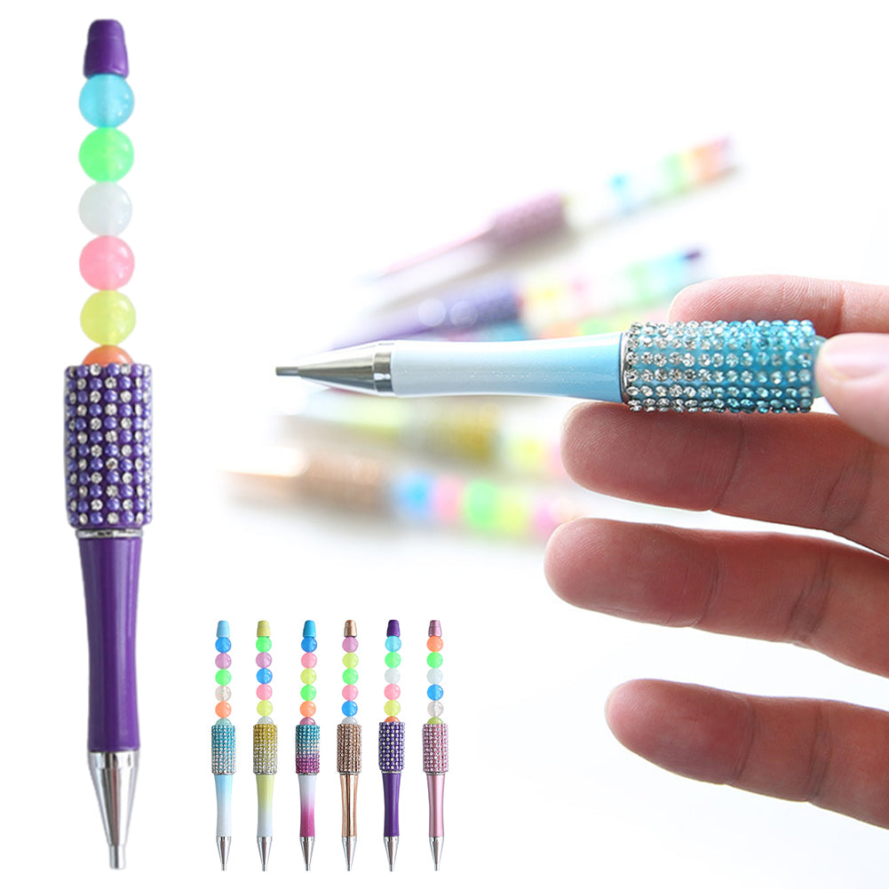 6Pcs Diamond Painting Pen Diamond Art Pen with Glowing Bead for Kids Adults