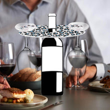 Load image into Gallery viewer, Acrylic Special Shaped Leopard Art Diamond Art Wine Glass Organizer for Bar
