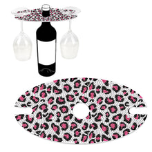 Load image into Gallery viewer, Acrylic Special Shaped Leopard Art Diamond Art Wine Glass Organizer for Bar

