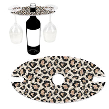Load image into Gallery viewer, Acrylic Special Shaped Leopard Art Diamond Art Wine Glass Organizer for Bar
