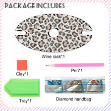 Load image into Gallery viewer, Acrylic Special Shaped Leopard Art Diamond Art Wine Glass Organizer for Bar
