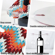 Load image into Gallery viewer, Acrylic Special Shaped Line Art Diamond Art Wine Glass Organizer for Bar Decor

