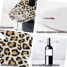 Load image into Gallery viewer, Acrylic Special Shaped Leopard Art Diamond Art Wine Glass Organizer for Bar
