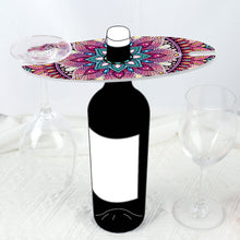Load image into Gallery viewer, Acrylic Special Shaped Mandala Art Diamond Art Wine Glass Organizer for Bar
