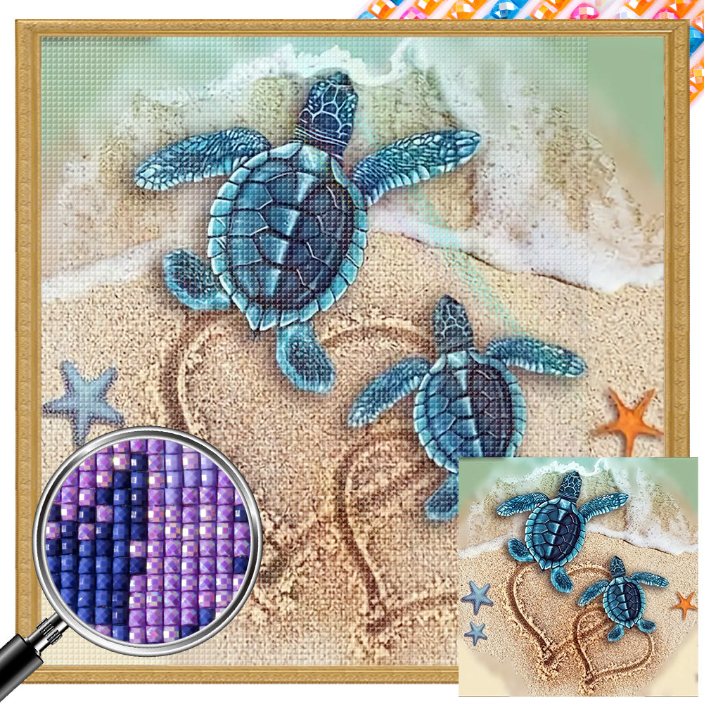 AB Diamond Painting - Full Square - sea turtle (45*45CM)