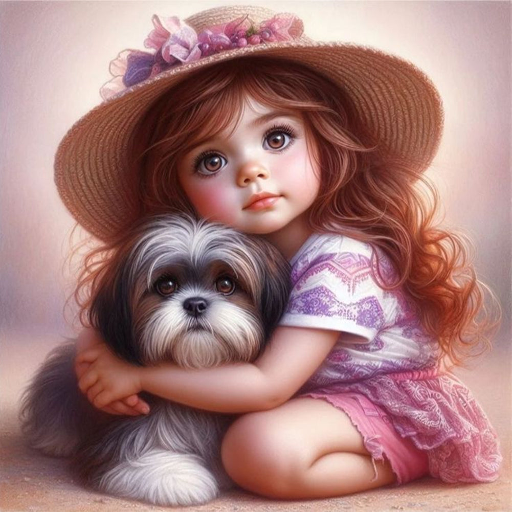 Diamond Painting - Full Round - Adorable children (40*40CM)