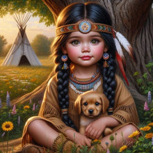 Load image into Gallery viewer, Diamond Painting - Full Round - Adorable children (40*40CM)
