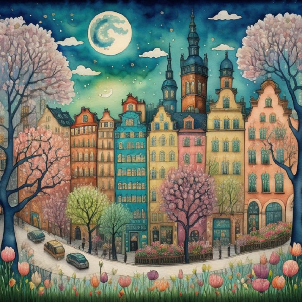 Diamond Painting - Full Round - color house (30*30CM)