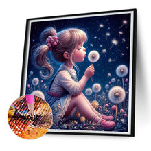 Load image into Gallery viewer, Diamond Painting - Full Round - dandelion girl (30*30CM)
