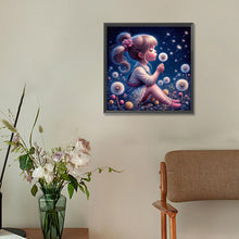 Load image into Gallery viewer, Diamond Painting - Full Round - dandelion girl (30*30CM)
