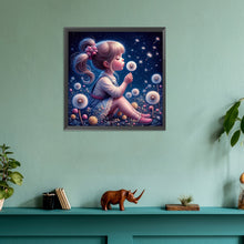 Load image into Gallery viewer, Diamond Painting - Full Round - dandelion girl (30*30CM)
