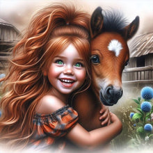 Load image into Gallery viewer, Diamond Painting - Full Round - little pony girl (30*30CM)
