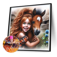 Load image into Gallery viewer, Diamond Painting - Full Round - little pony girl (30*30CM)
