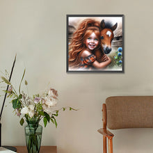 Load image into Gallery viewer, Diamond Painting - Full Round - little pony girl (30*30CM)
