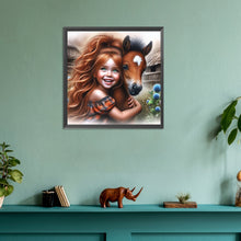 Load image into Gallery viewer, Diamond Painting - Full Round - little pony girl (30*30CM)
