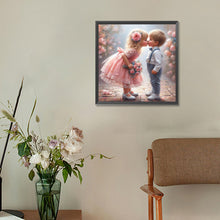 Load image into Gallery viewer, Diamond Painting - Full Round - kiss a child (30*30CM)
