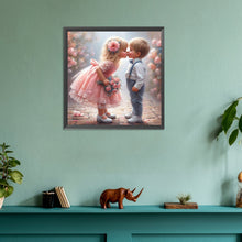 Load image into Gallery viewer, Diamond Painting - Full Round - kiss a child (30*30CM)
