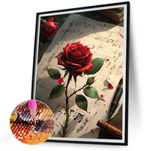 Load image into Gallery viewer, Diamond Painting - Full Round - Red rose (30*40CM)
