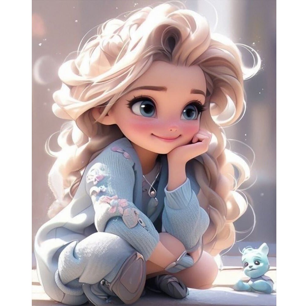 Diamond Painting - Full Round - sweet girl (40*50CM)