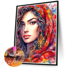 Load image into Gallery viewer, Diamond Painting - Full Round - watercolor woman (40*50CM)
