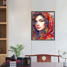 Load image into Gallery viewer, Diamond Painting - Full Round - watercolor woman (40*50CM)
