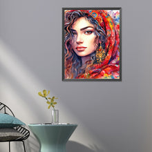 Load image into Gallery viewer, Diamond Painting - Full Round - watercolor woman (40*50CM)
