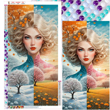 Load image into Gallery viewer, Diamond Painting - Full Round - Four seasons woman (40*75CM)
