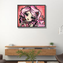 Load image into Gallery viewer, AB Diamond Painting - Full Round - pink hair girl (50*40CM)
