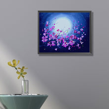 Load image into Gallery viewer, AB Diamond Painting - Full Round - Flowers under the moon (50*40CM)
