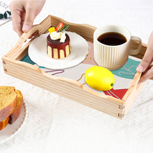 Load image into Gallery viewer, Wooden Simple Pattern 5D DIY Diamond Painting Serving Tray with Handle for Table
