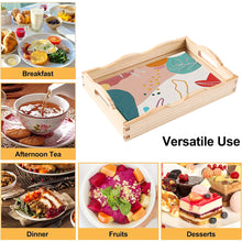 Load image into Gallery viewer, Wooden Simple Pattern 5D DIY Diamond Painting Serving Tray with Handle for Table

