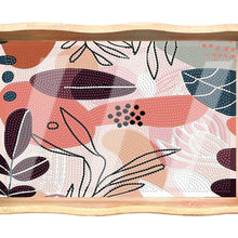 Load image into Gallery viewer, Wooden Simple Pattern 5D DIY Diamond Painting Serving Tray with Handle for Table
