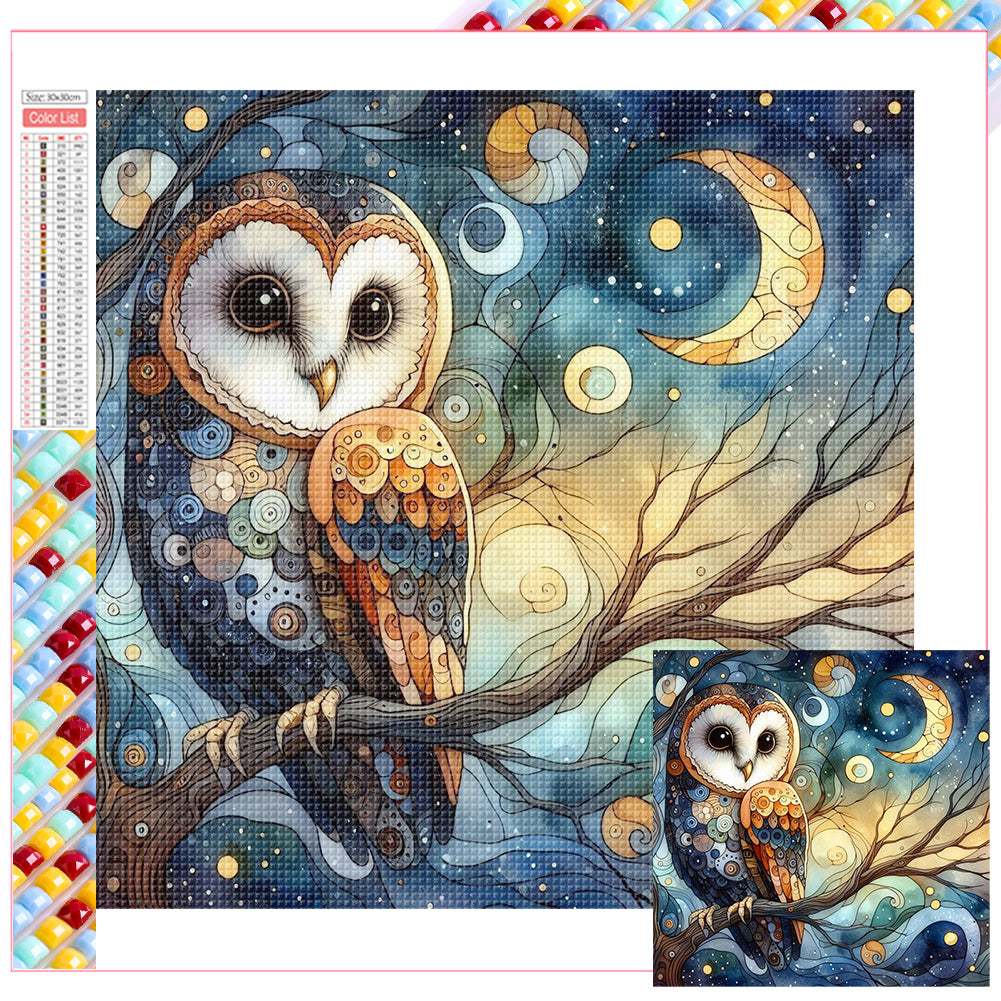 Diamond Painting - Full Square - owl (30*30CM)