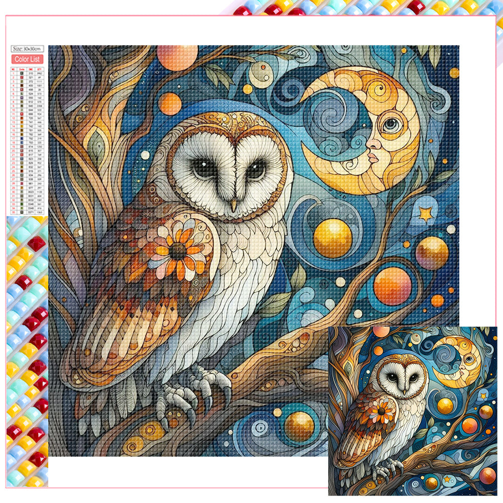 Diamond Painting - Full Square - owl (30*30CM)