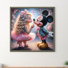 Load image into Gallery viewer, Diamond Painting - Full Round - girl and mickey (30*30CM)
