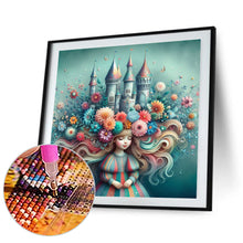 Load image into Gallery viewer, Diamond Painting - Full Round - Girl&#39;s Flower Castle Hair Character Series (30*30CM)
