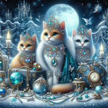 Load image into Gallery viewer, Diamond Painting - Full Round - Three rich cats (30*30CM)
