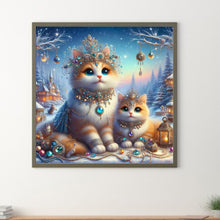 Load image into Gallery viewer, Diamond Painting - Full Round - Diamond Orange Cat (30*30CM)
