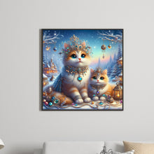 Load image into Gallery viewer, Diamond Painting - Full Round - Diamond Orange Cat (30*30CM)
