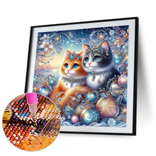 Load image into Gallery viewer, Diamond Painting - Full Round - gem cat (30*30CM)
