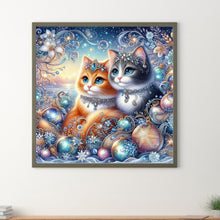 Load image into Gallery viewer, Diamond Painting - Full Round - gem cat (30*30CM)
