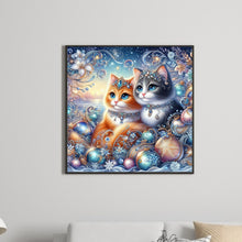 Load image into Gallery viewer, Diamond Painting - Full Round - gem cat (30*30CM)

